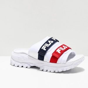 Women Fila Outdoor platform sport slides
